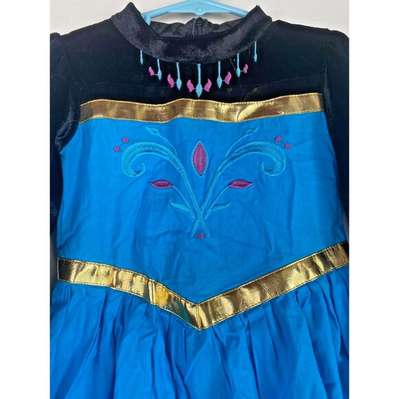 DISNEY FROZEN ANNA HALLOWEEN DRESS COSTUME PLAY GIRLS -Sz SMALL 4/5 TODDLER 110 - Picture 4 of 11